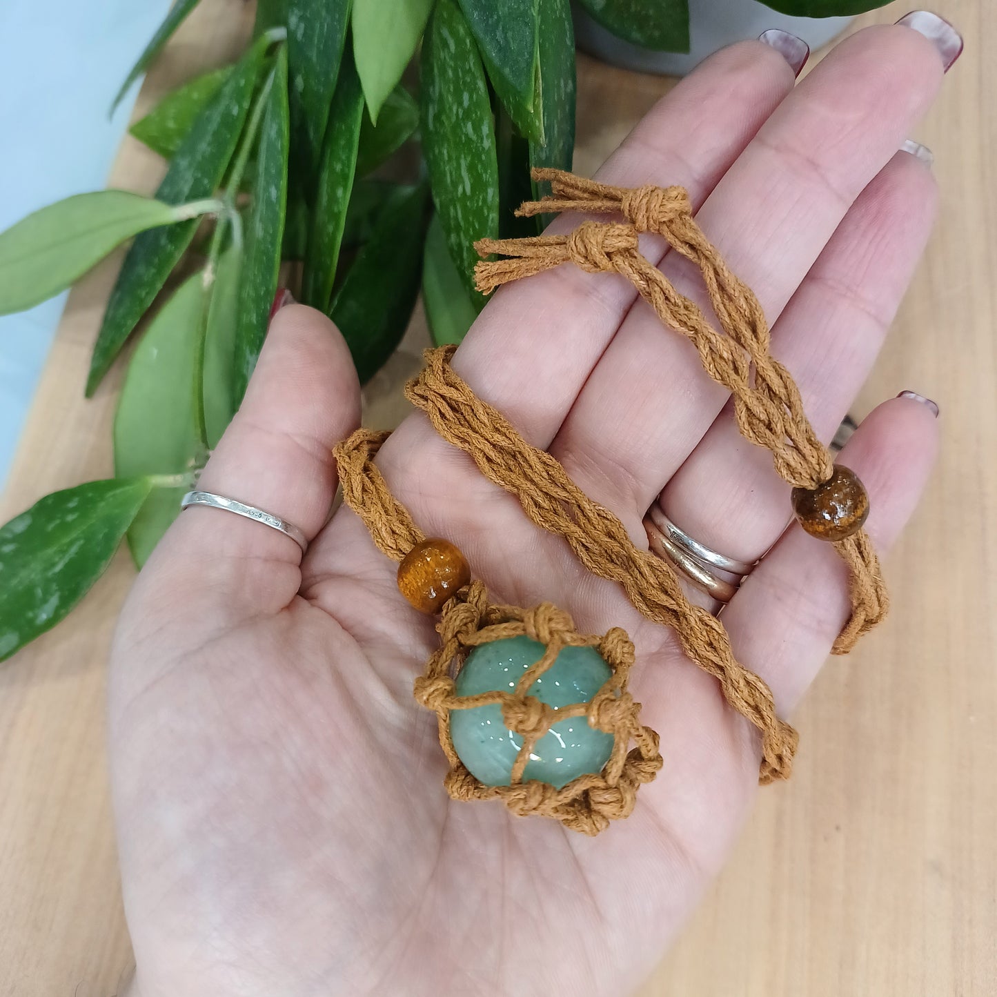 Adjustable Macramé String for Crystals