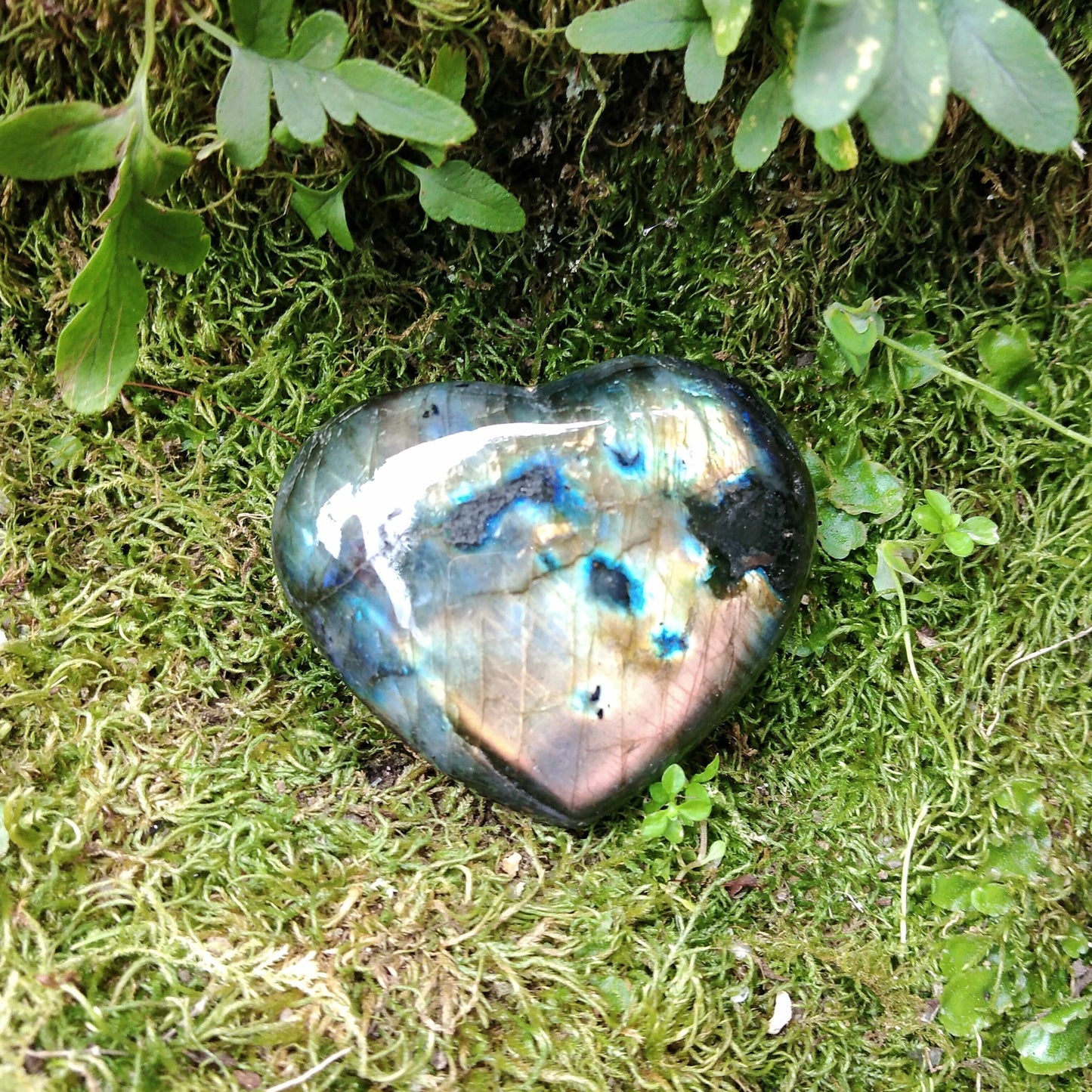 Coração de Labradorite Extra