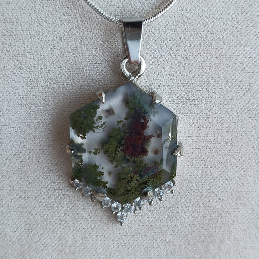 Moss Agate Pedant