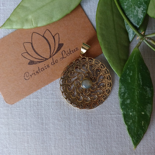 Medalha em Bronze com Labradorite