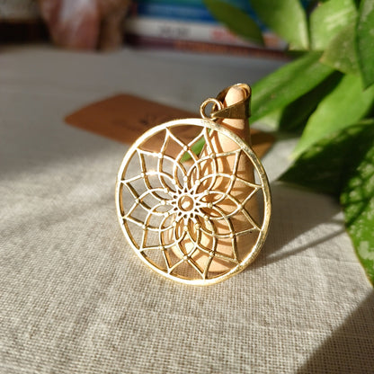 Bronze Mandala Petals Medallion