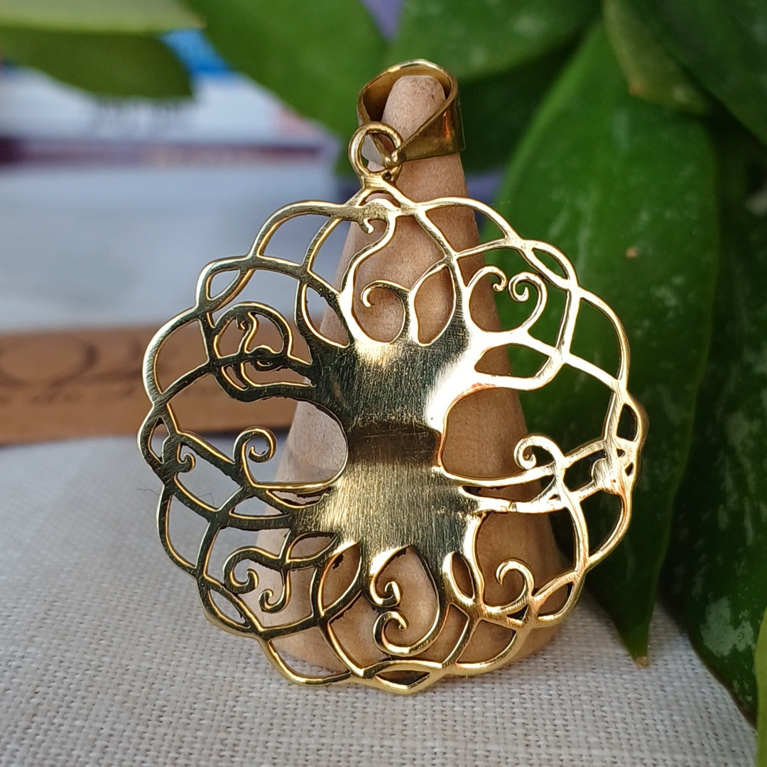 Bronze Tree of Life Mandala Medal