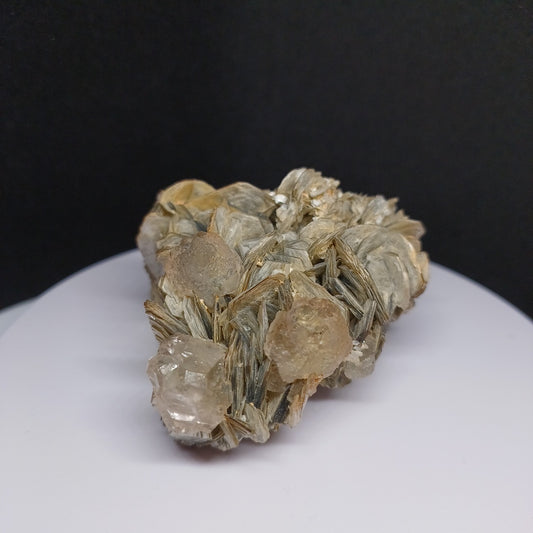 White Topaz in Mica Matrix