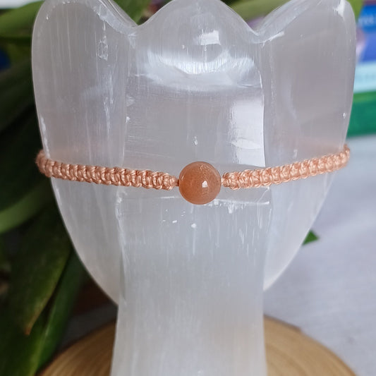 Macramé Children's Bracelet with Sunstone