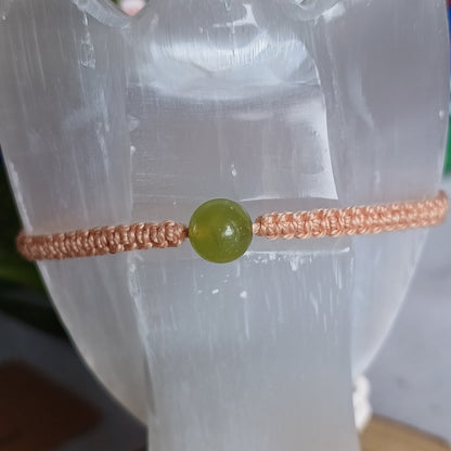 Macramé Children's Bracelet with Peridot