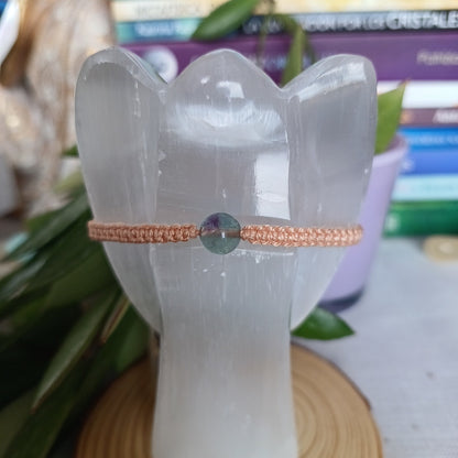 Macramé Children's Bracelet with Fluorite