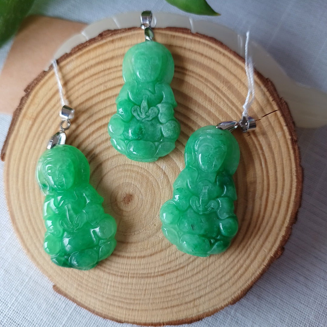 Kuan Yin in Green Jade