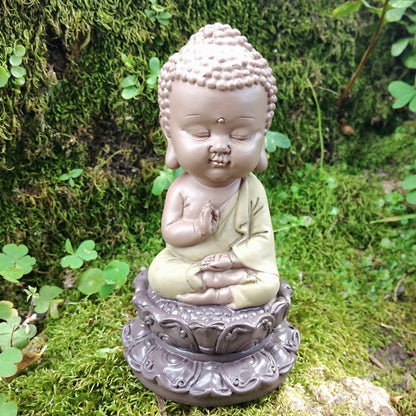 2 - Buda a Meditar Resina 7,8x7,8x13,5cm