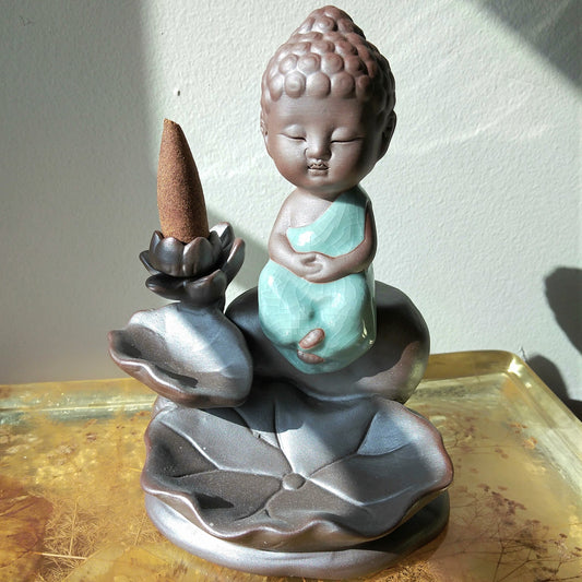 Fumo Buddha Ceramic Fountain
