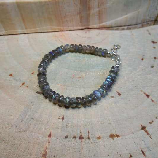 Bracelet with Labradorite Clasp