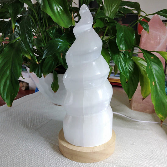 Lâmpada Selenite Espiral